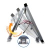 Support de panneau solaire réglable pour toit et mur