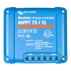 Régulateur solaire MPPT 15A 12V/24V Victron Bluesolar 75/15