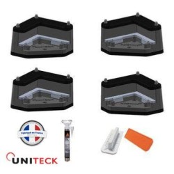 Support de fixation 4 coins Uniteck pour panneau solaire 40mm