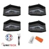 Support de fixation 4 coins Uniteck pour panneau solaire 40mm