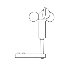 Anémomètre de vent WS50 pour tracker solaire