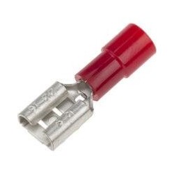 Cosse Faston isolée rouge