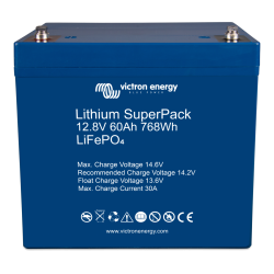 Batterie Lithium 60Ah 12V Superpack Victron Bms intégré
