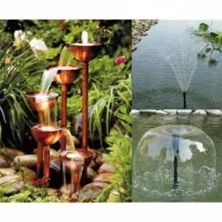Fontaine solaire pour bassin / pompe solaire pour étang