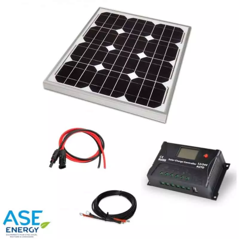 chargeur auto solaire: Panneau solaire 12v pour maintien de la charge d'une  batterie auto 