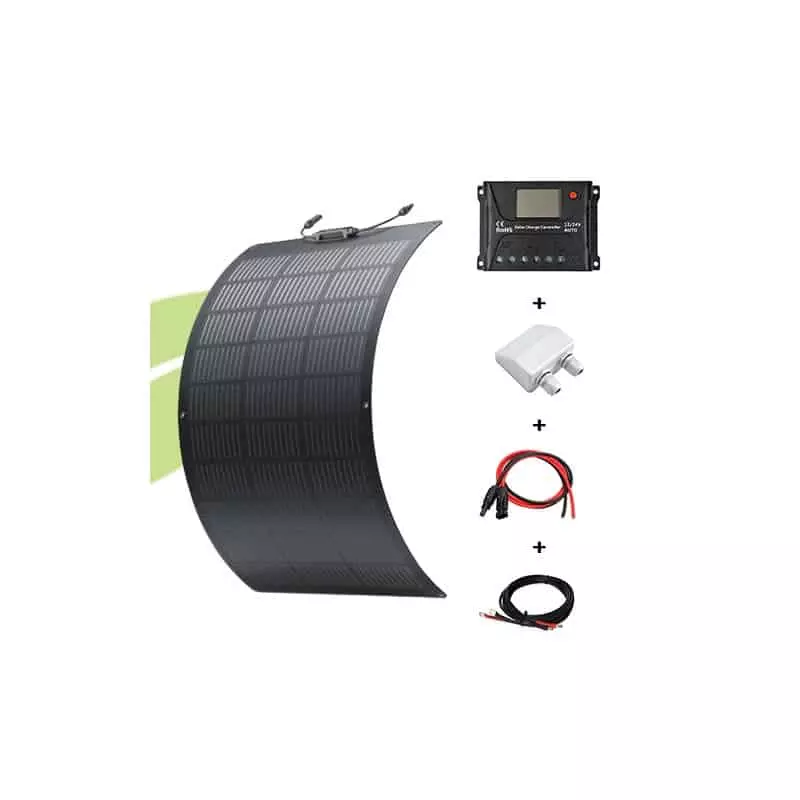 Kit solaire flexible 100W 12V van / camping-car / bateau Ecoflow