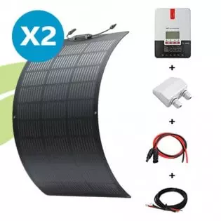 Kit solaire flexible 200W 12V van / camping-car / bateau Ecoflow