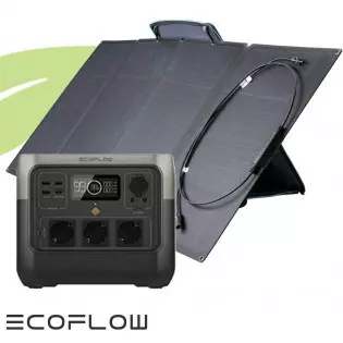 Kit station de charge portable 600W - 768Wh Ecoflow River Pro 2 avec panneau solaire pliable 160W
