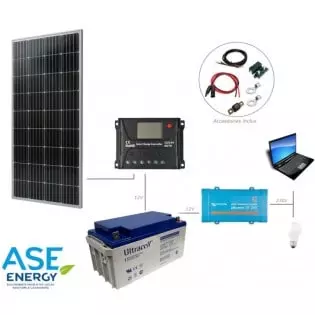 Kit solaire Afrique Premium 6 panneaux + Régulateur MPPT + Batterie 48V +  Convertisseur 230V