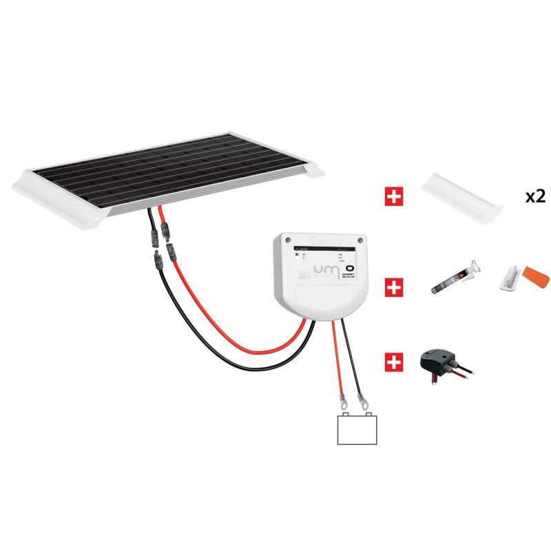 Kit solaire panneau solaire 12V 100W campingcar Uniteck pas cher