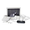 Kit solaire éclairage et charge USB avec 3 ampoules pré-câblées