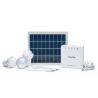 Kit solaire éclairage et charge USB avec 3 ampoules pré-câblées