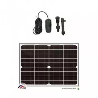 Kit Pompe solaire 12 et 24V 750l/h + Panneau solaire 10W