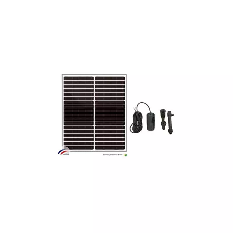 Kit Pompe solaire 12 et 24V 1500l/h + Panneau solaire 20W