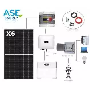 Kit solaire autoconsommation Huawei 2550W avec stockage
