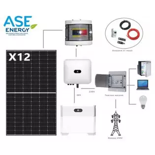 Kit solaire autoconsommation Huawei 5100W avec stockage