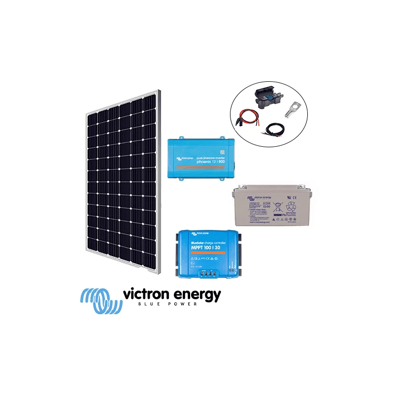 Kit solaire 305W 12V 230V Victron pour site autonome