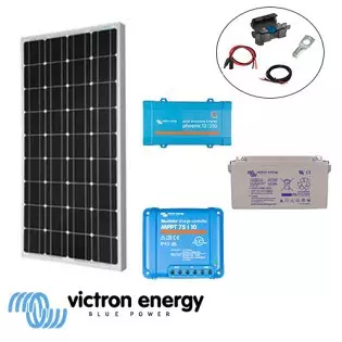 Kit solaire 115W 12V 230V Victron pour site autonome