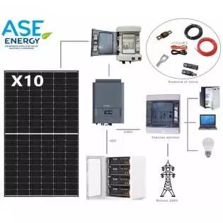 Kit solaire 3400W recharge voiture électrique - Avec chargeur 7kW