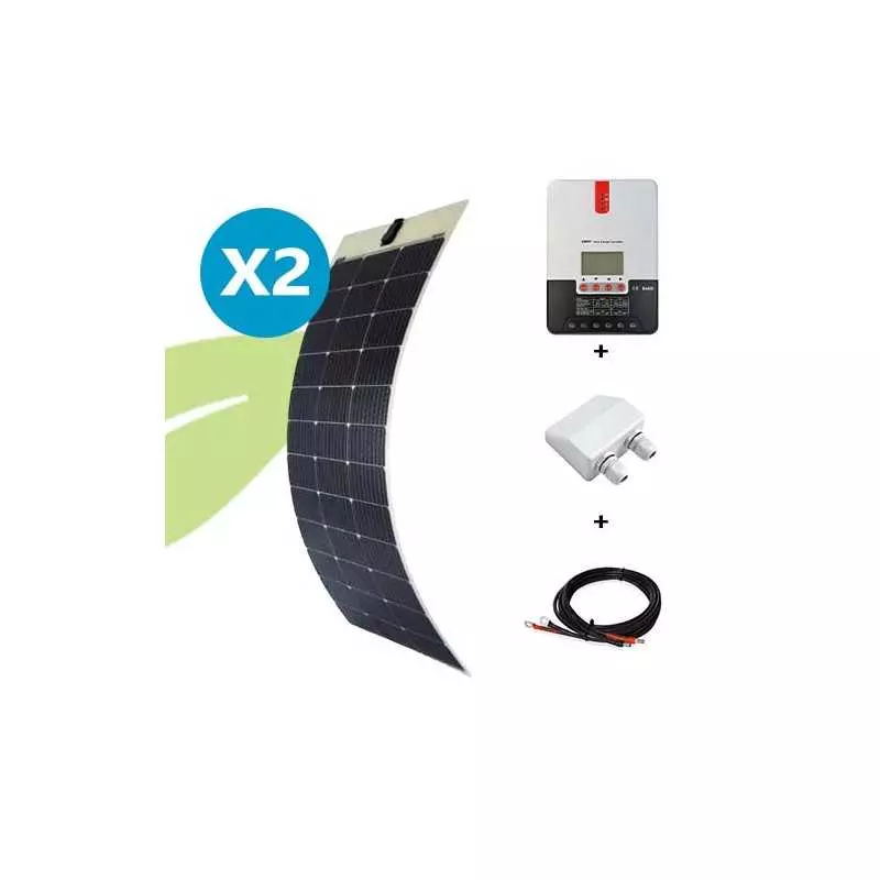 Kit solaire flexible 230W 12-24V van / camping-car / bateau