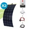 Kit solaire flexible 284W 12V back contact van / camping-car / bateau
