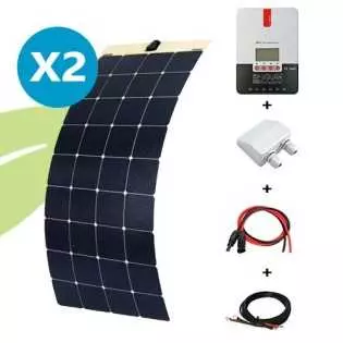 Câble solaire 2X5m 6mm2 avec cosses oeillets - régulateur à batterie