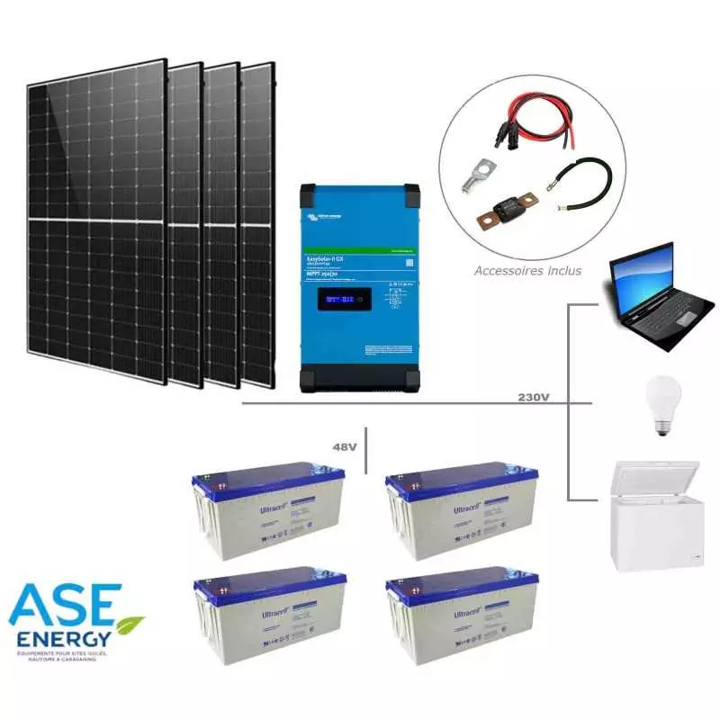 Kit Solaire Autonome 1700W - Une energie pour la vie hors réseau