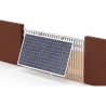 Fixation sol et balcon pour panneau solaire 300W à 500W