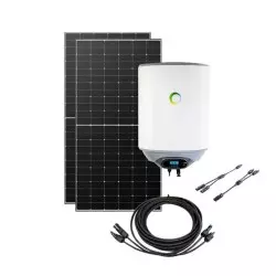 Kit solaire chauffe-eau photovoltaïque 30L Hybride 820Wc