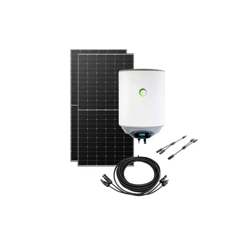 Kit solaire chauffe-eau photovoltaïque 30L Hybride 820Wc