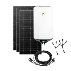 Kit solaire chauffe-eau photovoltaïque 80L Hybride 1230Wc