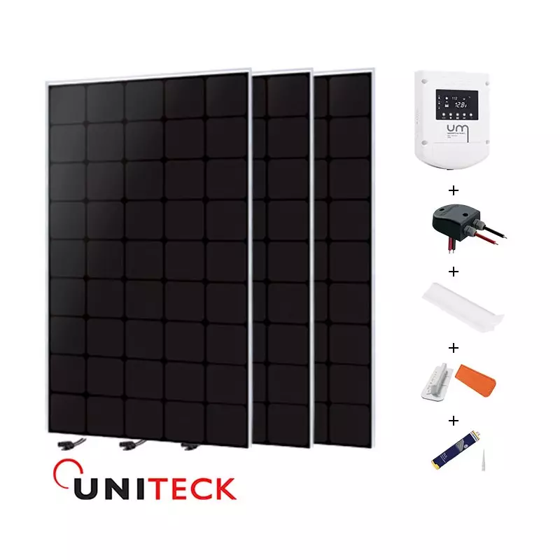 Kit solaire 495W 12V back contact camping-car Uniteck