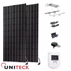 Kit solaire bateau 200W 12V 2 panneaux Uniteck