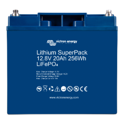 Batterie Lithium 20Ah 12V Superpack Victron Bms intégré