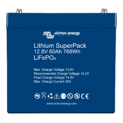 Batterie Lithium 60Ah 12V Superpack Victron Bms intégré
