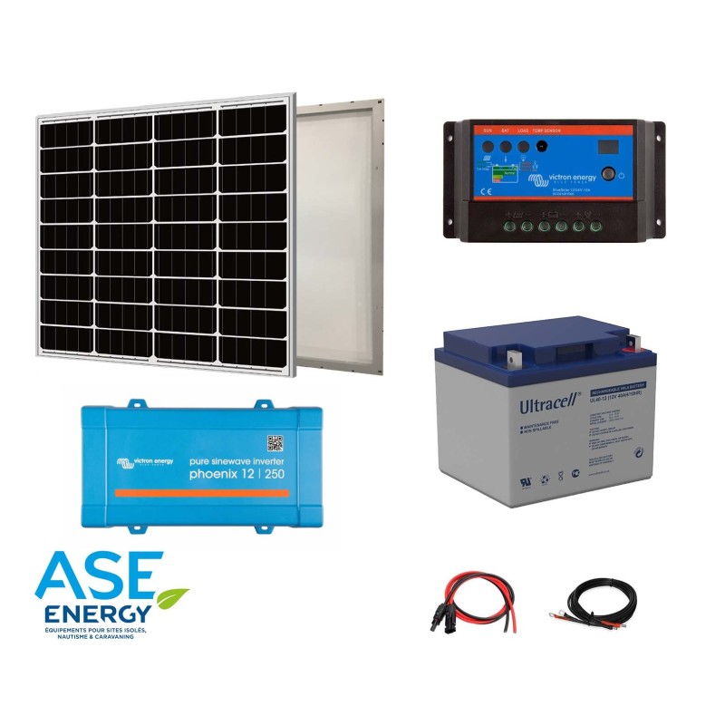 Kit solaire 55W 230V pour site autonome