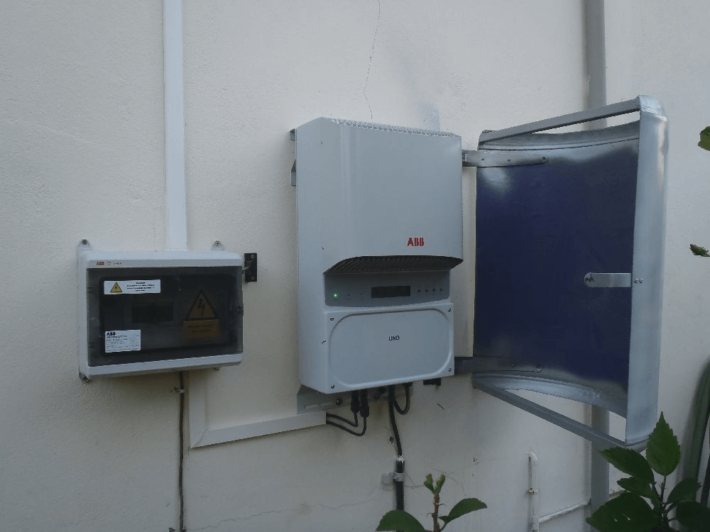 Panneau solaire sur des vans