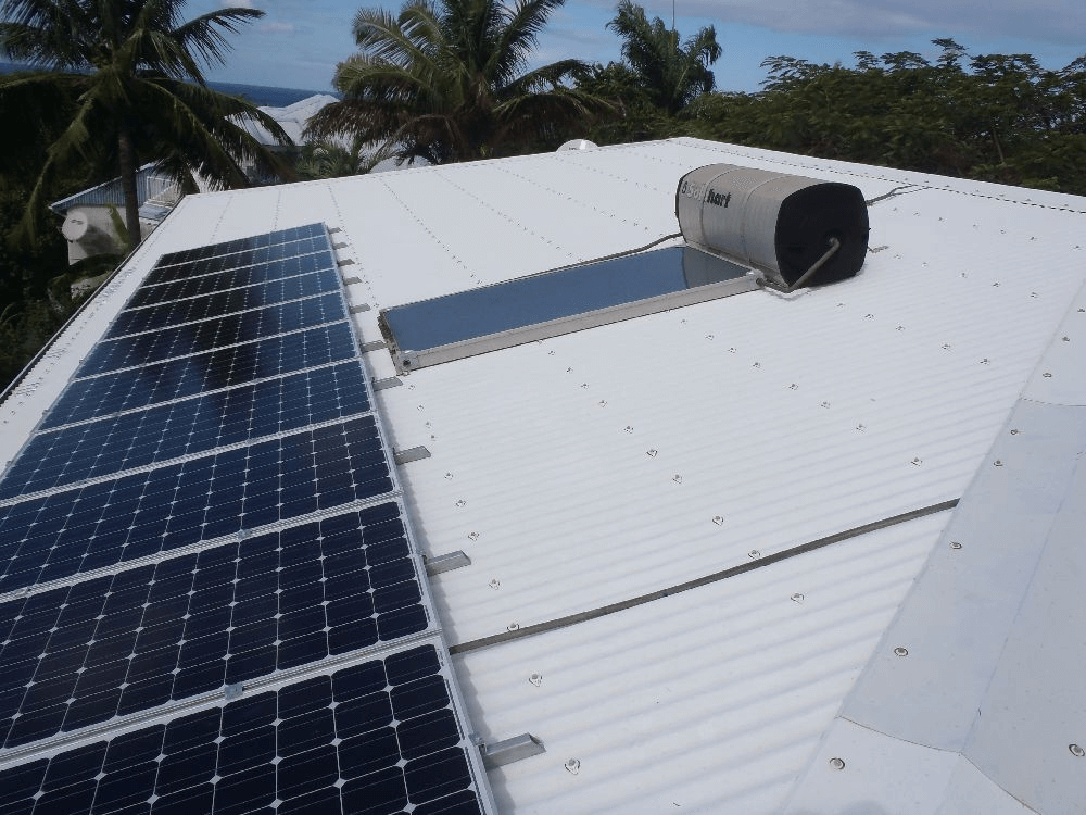 Panneau solaire sur des vans