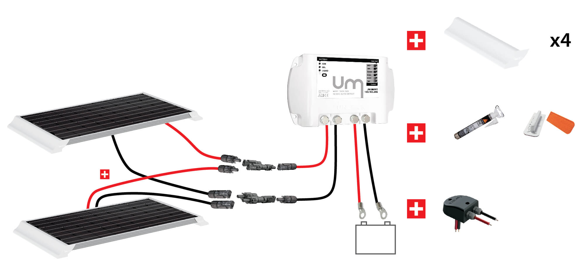 Kit solaire 600W 12V camping-car MPPT Uniteck