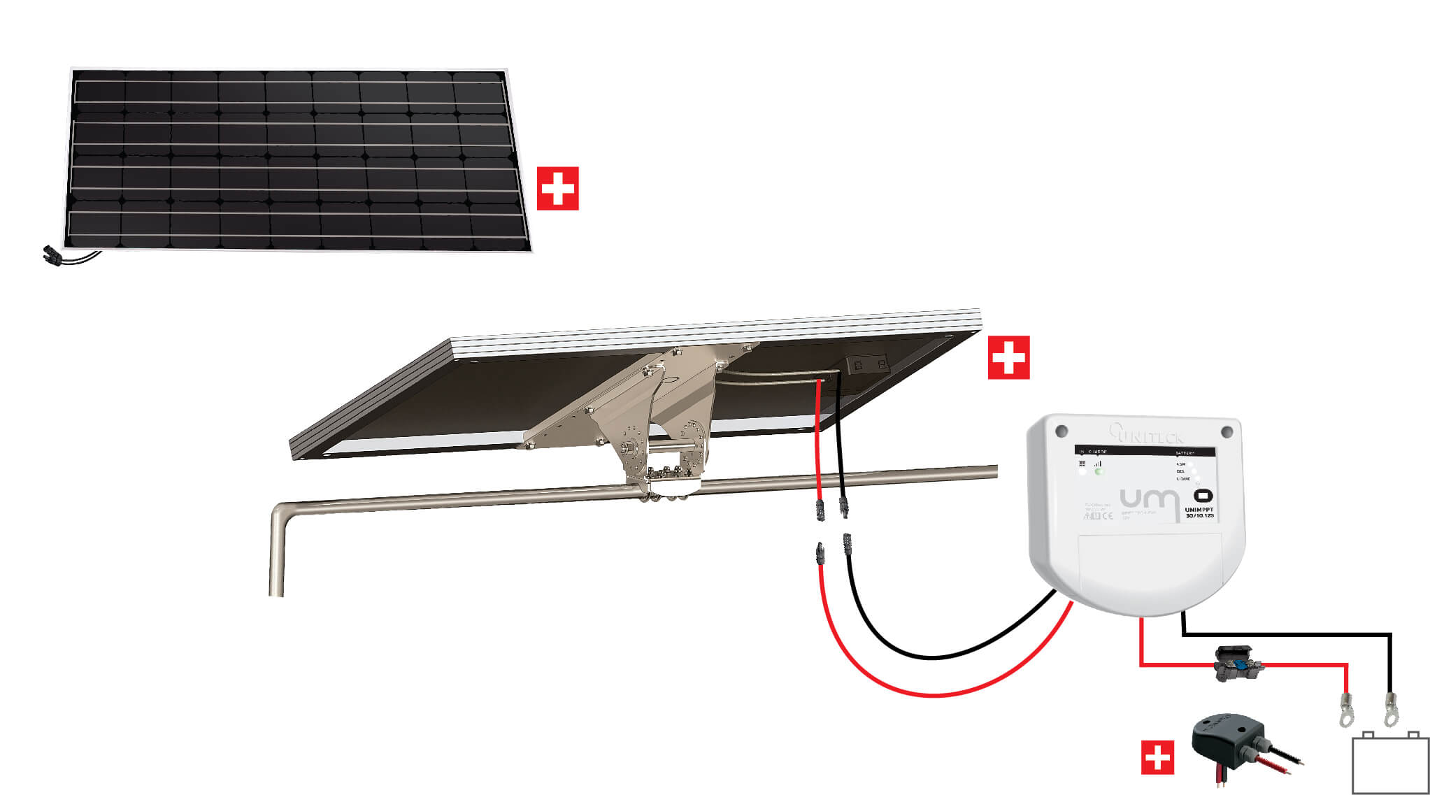 Kit nautisme portique inclinable 100W