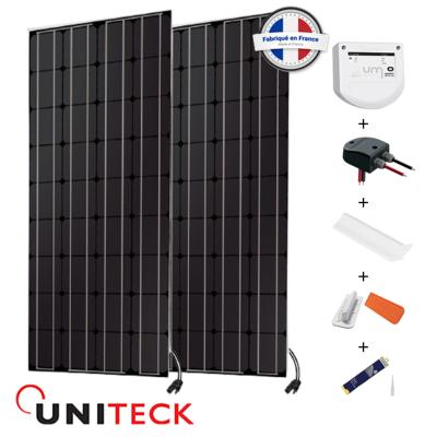 Kit solaire camping-car 300W Uniteck mppt 2 panneaux solaires