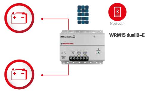 schema regulateur western 2 batteries