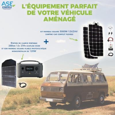 Kit fixation panneau solaire camping car