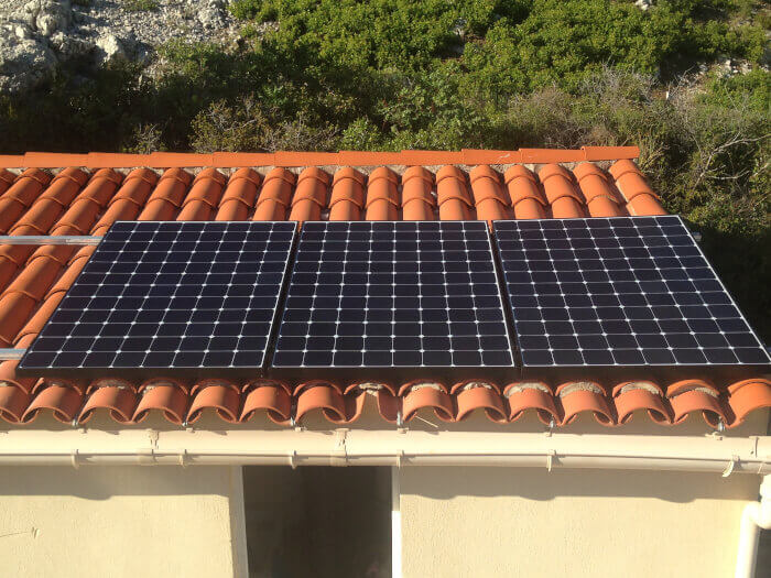 Panneau solaire calanque