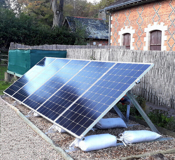 panneau solaire support