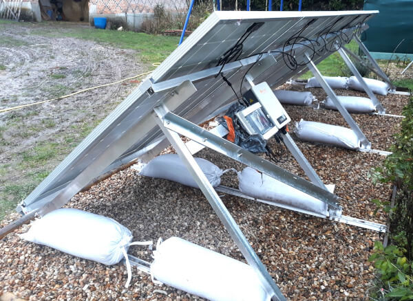 Panneau solaire support