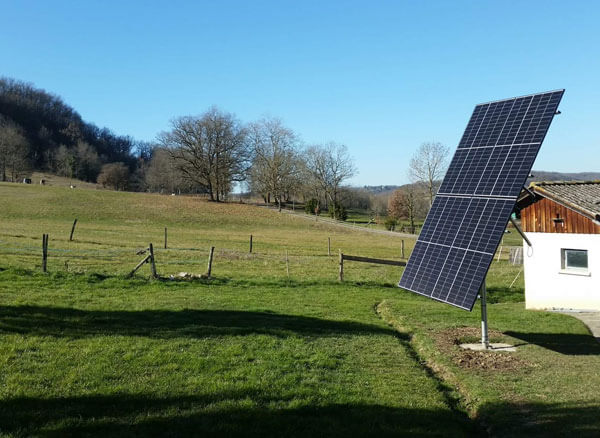 Panneau solaire vue face